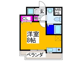 ライフデザイン新金岡B棟【2階】の間取り