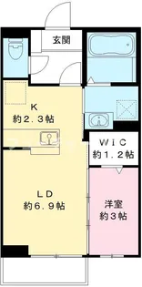 ルミエールA【1階】の間取り