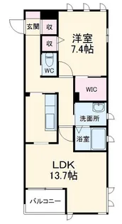 Blannoir(ブランノワール)【3階】の間取り