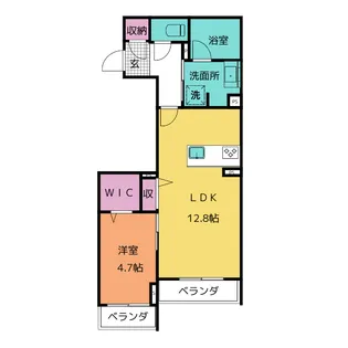 フォレストヒルズ久世戸【2階】の間取り