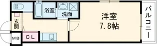 ワコーレヴィータ神戸上沢通【3階】の間取り
