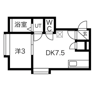 フロンティア宮の沢A棟【2階】の間取り