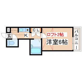 パレス苦竹【1階】の間取り