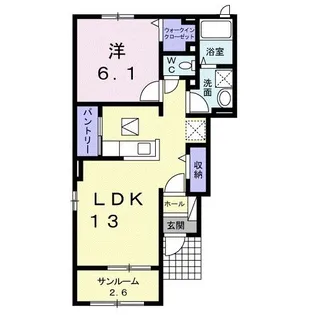 アルバI【1階】の間取り