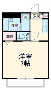 ヤマダハイツ【1階】の間取り