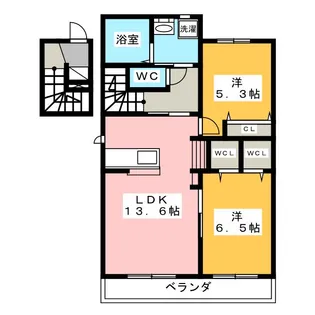 エスペランサ ヴィータ I【2階】の間取り