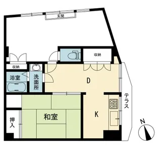 藤和シティコープ港南台【1階】の間取り