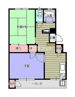 グランデ天神橋【1階】の間取り