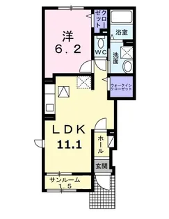 kukuna A (ククナ)【1階】の間取り