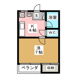 コーポワカツキ【2階】の間取り