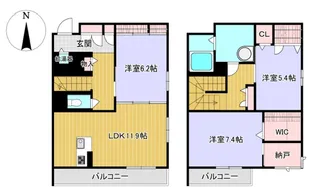 La vie Futur【2階】の間取り