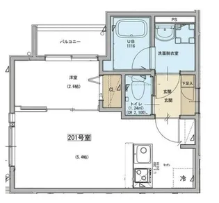 ケイアイ レジデンス 北野【2階】の間取り