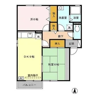 シュトラーレン高野B【2階】の間取り