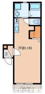 リテラ銀天町【1階】の間取り