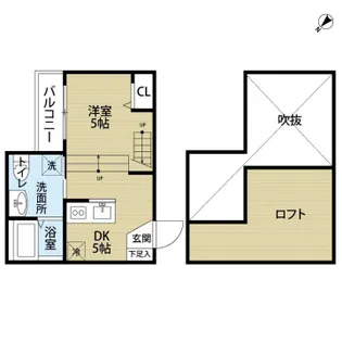ボンヌシャンス井尻【1階】の間取り