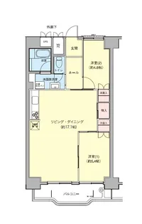 横浜若葉台3-2棟【3階】の間取り