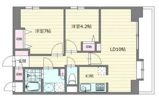 セントヒルズ神楽坂【3階】の間取り