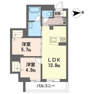 グランリオル【2階】の間取り