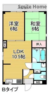 ルネサンライズHORIMOTO【4階】の間取り