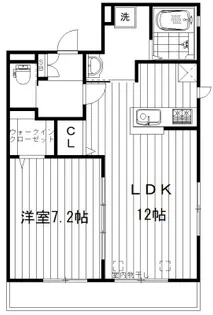クインス中野【1階】の間取り