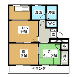 サンパーク【2階】の間取り