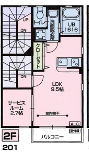 パパベルウエスト【2階】の間取り
