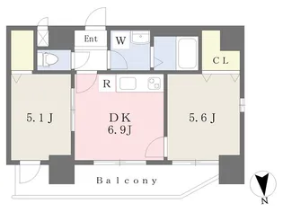 ルミエール堂ヶ芝II【3階】の間取り