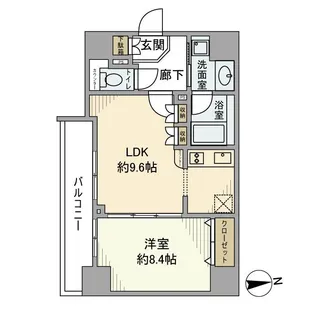 ガリシア新御徒町【6階】の間取り