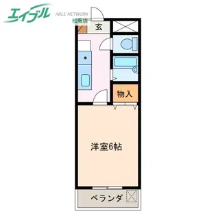 パルテンザ松阪1【3階】の間取り