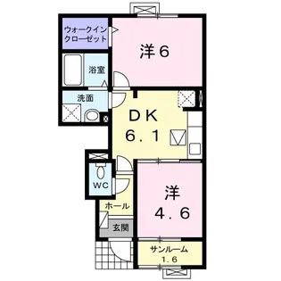 ディアコ トN【1階】の間取り