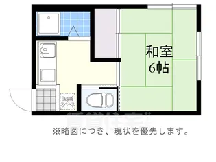 コーポ堀江【1階】の間取り
