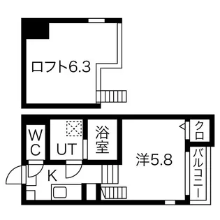 ハーモニーテラス若林II【1階】の間取り
