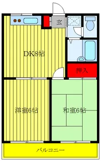 大成マンション【3階】の間取り