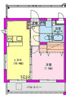 アジュール中町【4階】の間取り