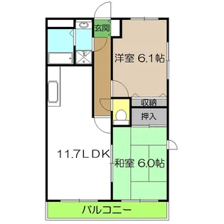 フィネス鳴子【3階】の間取り
