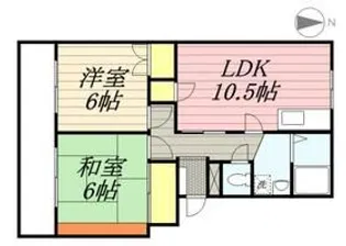 CASAあけぼの【1階】の間取り