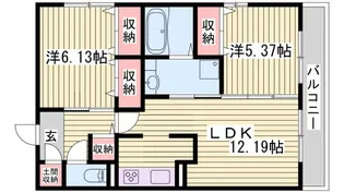 ヴィラ ルーチェ【1階】の間取り
