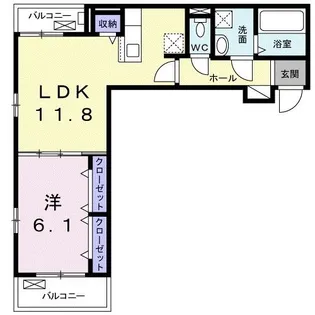 ヴァンヴェール宮町【3階】の間取り