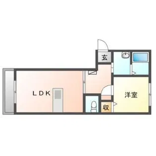 ラ・ヴィータ高屋六番館【1階】の間取り