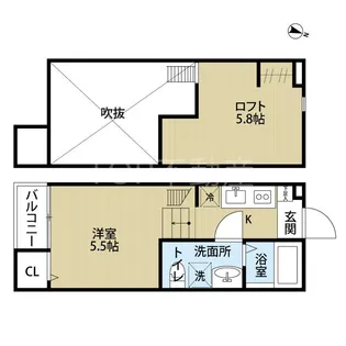 brca una【2階】の間取り