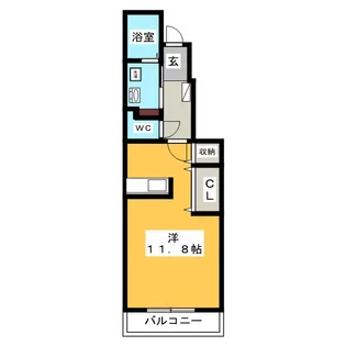 ノース・マウンテン【1階】の間取り