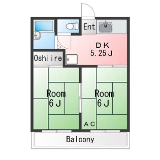 DAYドリームハイツ2 A【1階】の間取り