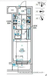 リライア生田【3階】の間取り