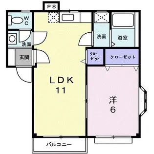 イマージュ国分【2階】の間取り