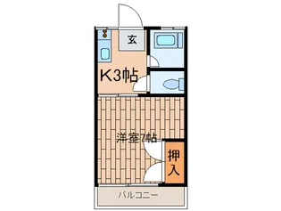 ビューハイツ東雲【1階】の間取り