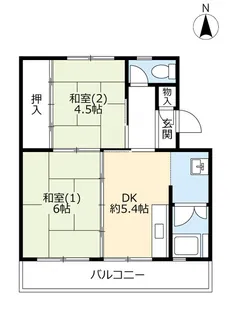 UR桜丘【5階】の間取り