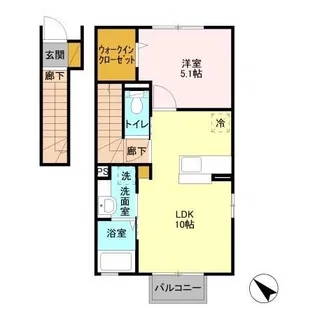 フォンターナ【2階】の間取り