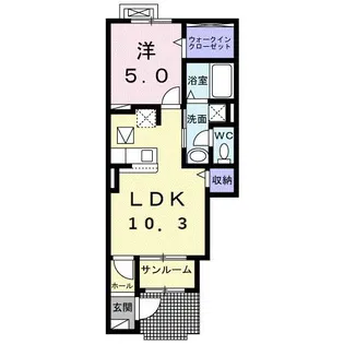カルーナ【1階】の間取り