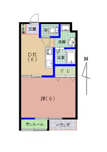 アルバ・パラッツォ【2階】の間取り