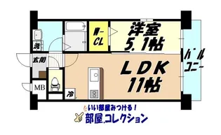 リオラクーコ【9階】の間取り
